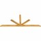 Ekena Millwork Saratoga Rough Sawn Timber Gable Bracket, Western Red Cedar, 96"W x 40"H x 2"D x 4"F, 10/12 Pitch GBW096X40X0204SAR00RWR - alternate 4